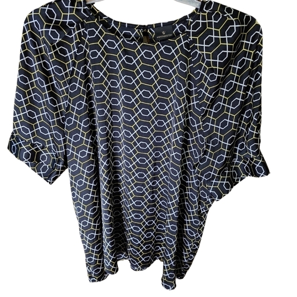 Worthington Women's Short Sleeve Blouse Size XXL - Picture 3 of 4